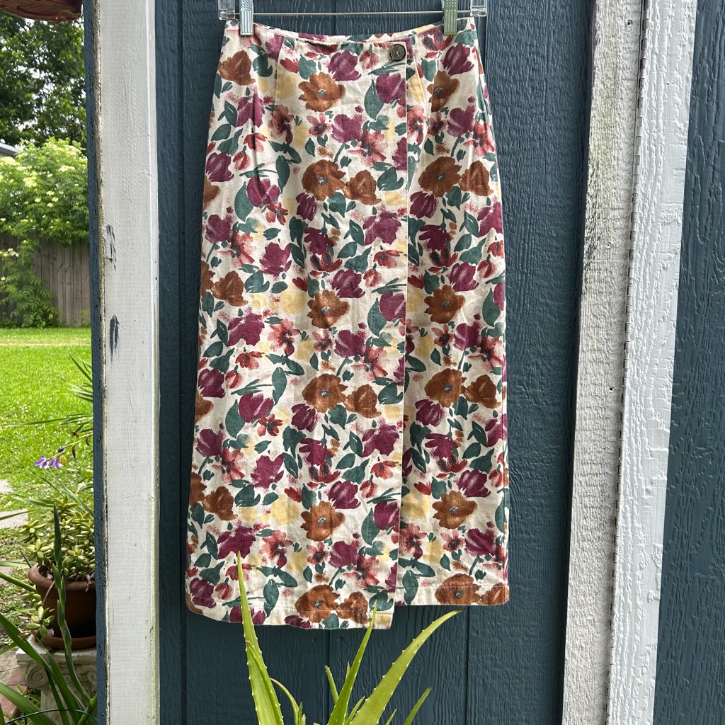 Vintage Stone Gear Wrap Skirt